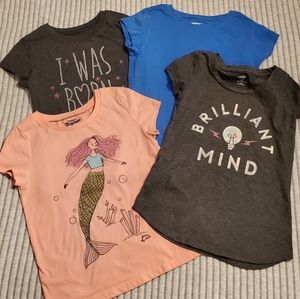 Set of 4 Girls Tees Sz 6/7